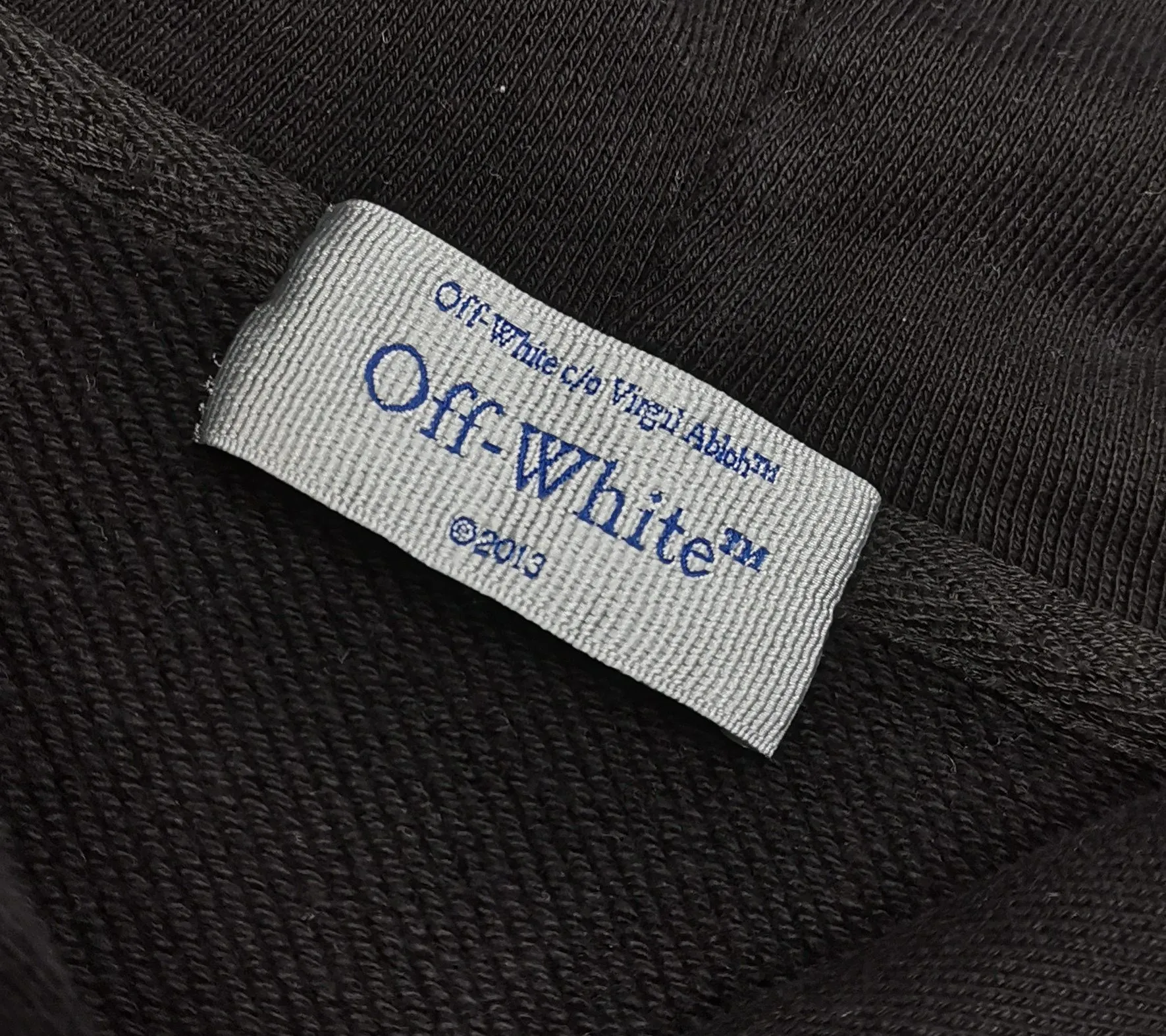off white 25ss religious portrait oil painting 460g washed hooded sweatshirt Color: washed black Size: S M L XL P410